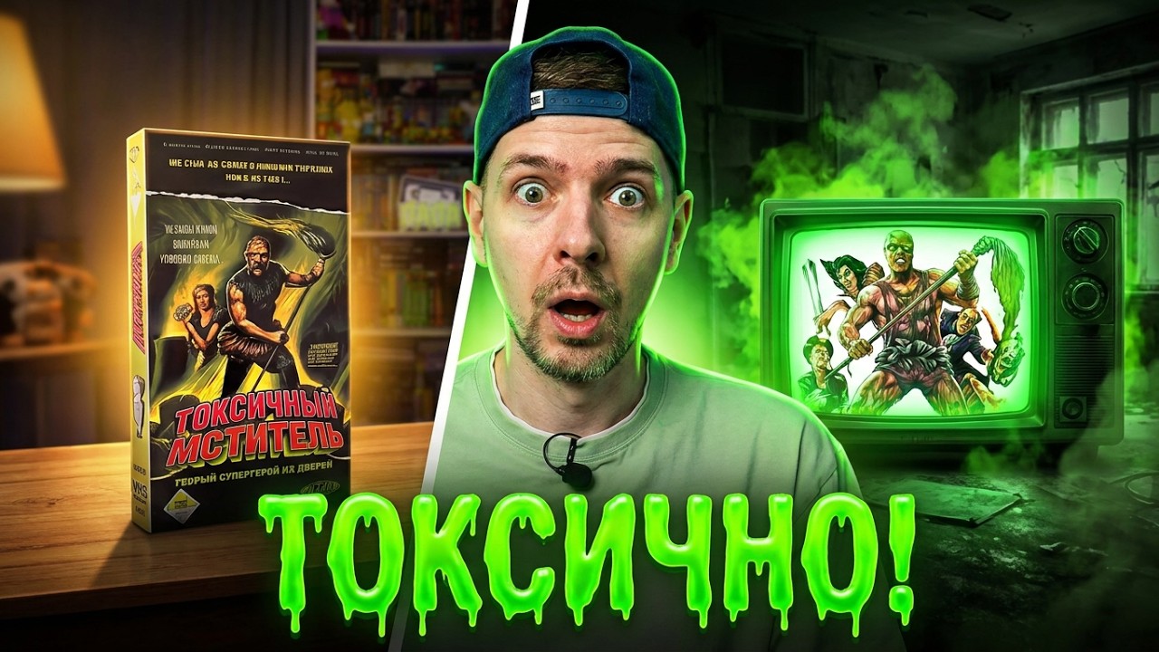 ТОКСИЧНЫЙ МСТИТЕЛЬ на VHS в 2026г. НОВОДЕЛьная видеокассеты.