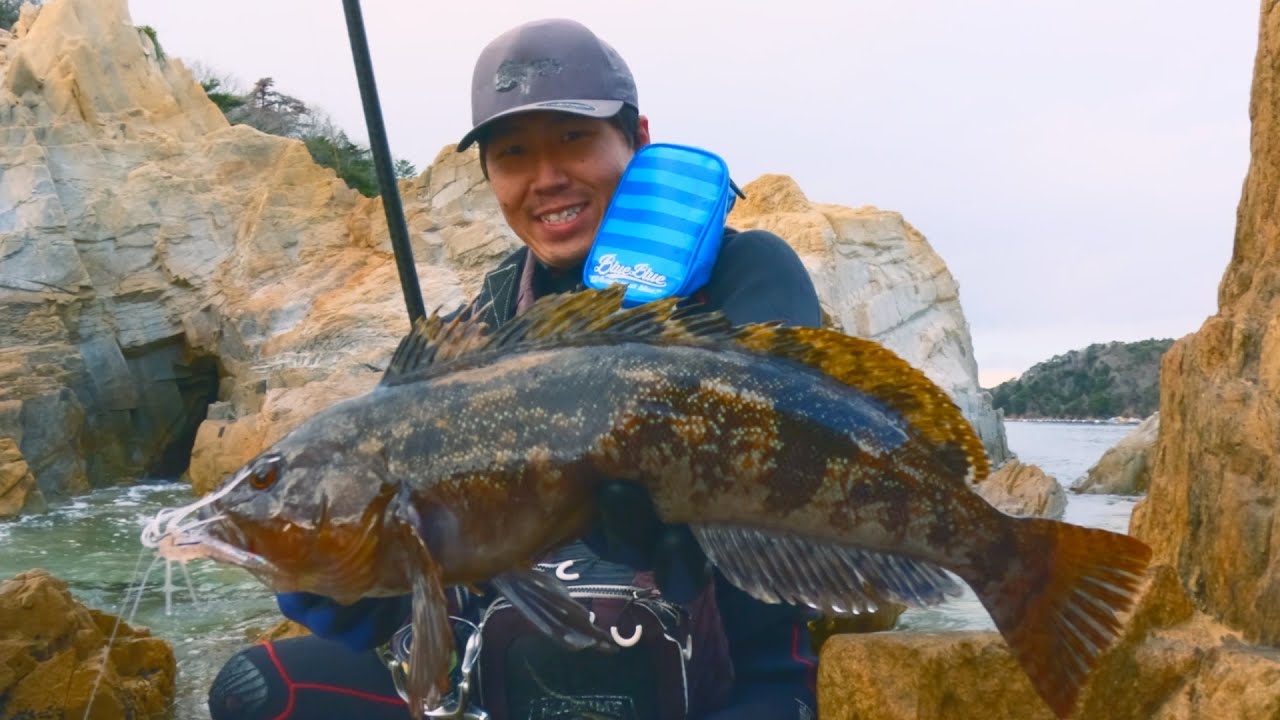 真冬の磯ロック！貴重な魚を釣り上げるまで。