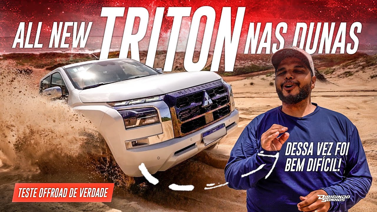 Triton 2025 4x4 nas dunas teste offroad de verdade! Patente da L200 Mantida? Adeus Frontier?