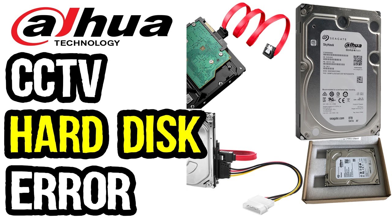 How to Fix Dahua DVR Hard Disk Error, XVR1B04H, XVR1A08