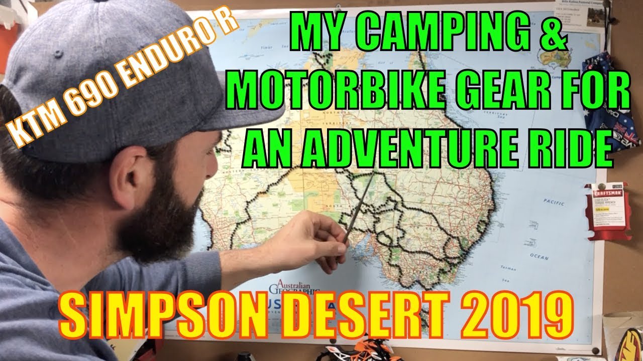 MOTORCYCLE CAMPING GEAR & BIKE SETUP FOR ADV / KTM 690 ENDURO / Simpson Desert Preparation