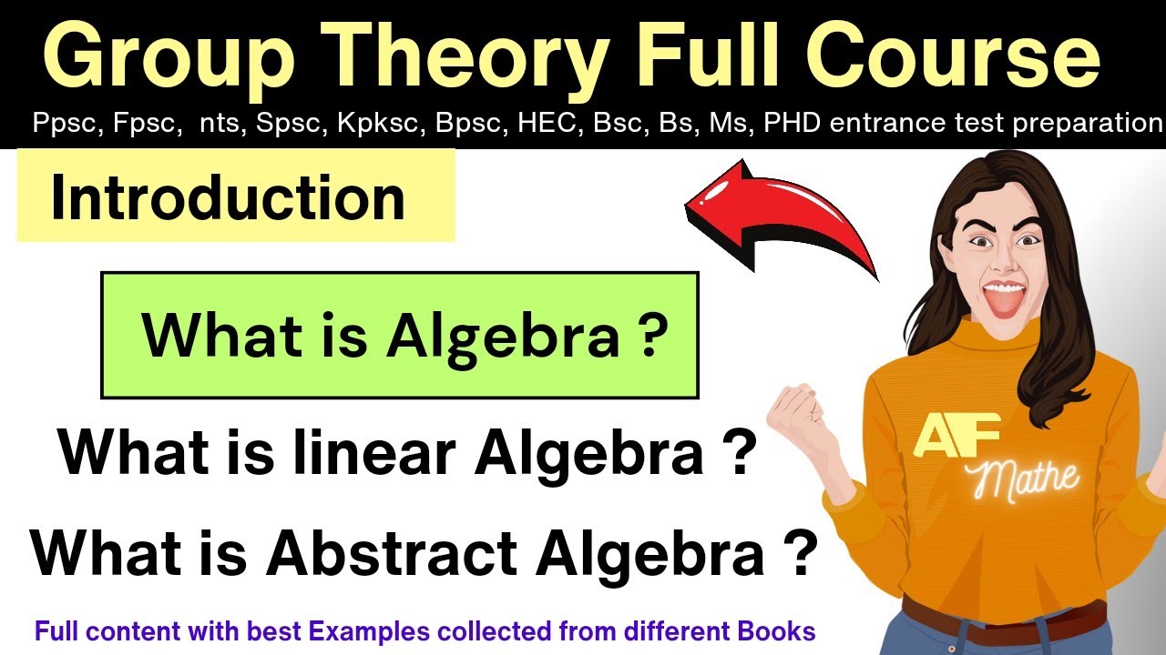 Introduction to Algebra lec#1 Abstract algebra #Linear #Algebra #ppsc #mathematics #video #lectures