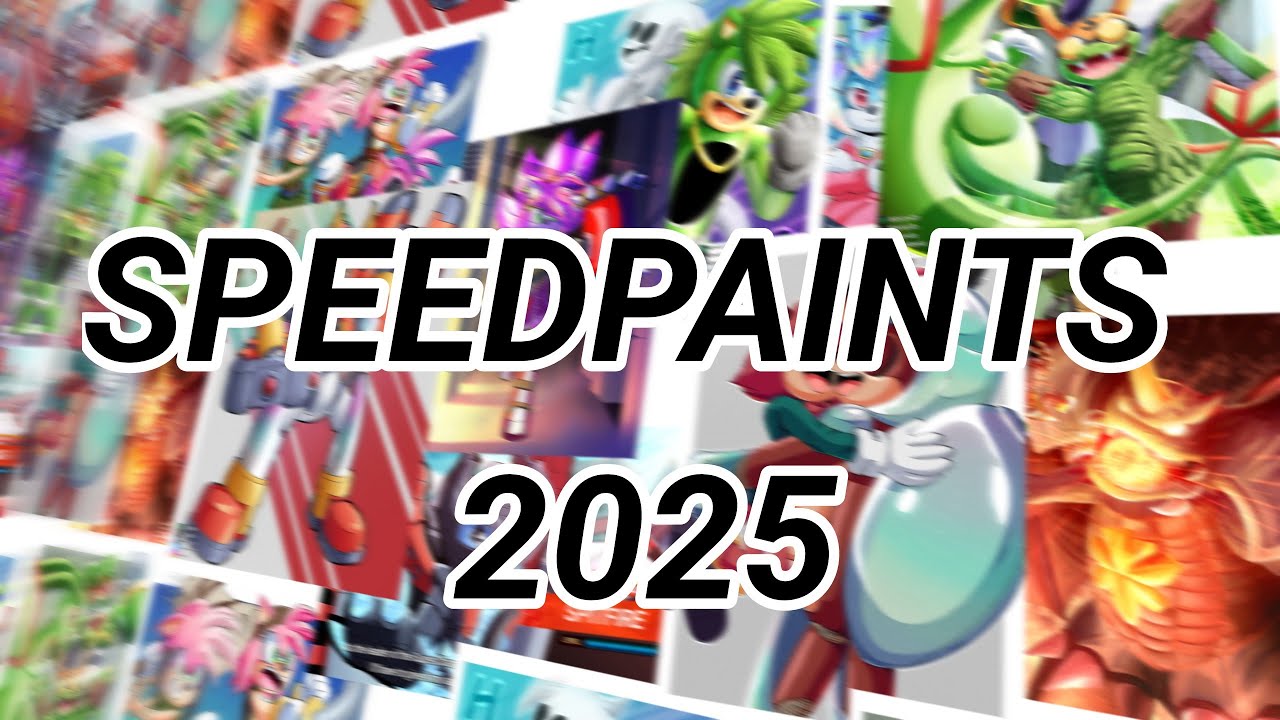 Speedpaints 2025 Compilation!!! Happy 2026!!!