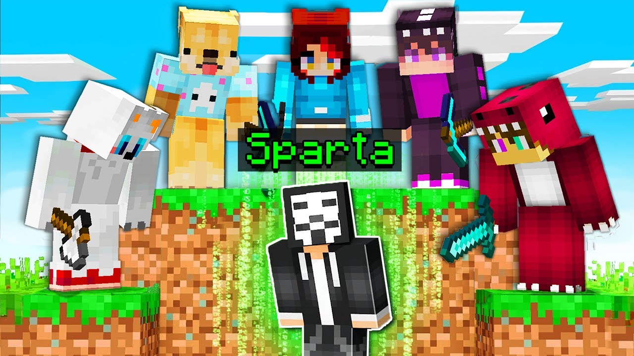 Minecraft: HACKER vs 5 ASESINOS! 😱🔪 SPEEDRUN vs HUNTER - Sparta356