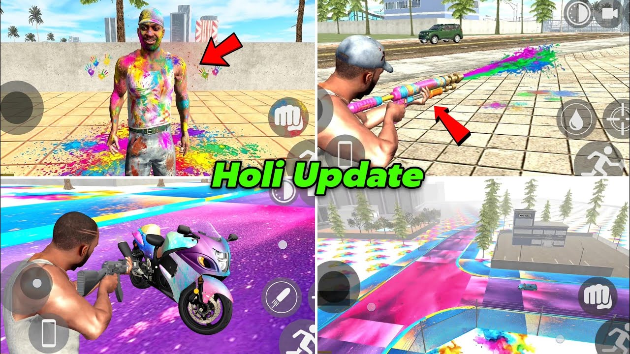 Holi Mode In Indian Bike Driving 3d | Indian Bike Driving 3d Holi Pichkari Cheat Code | Holi Update 