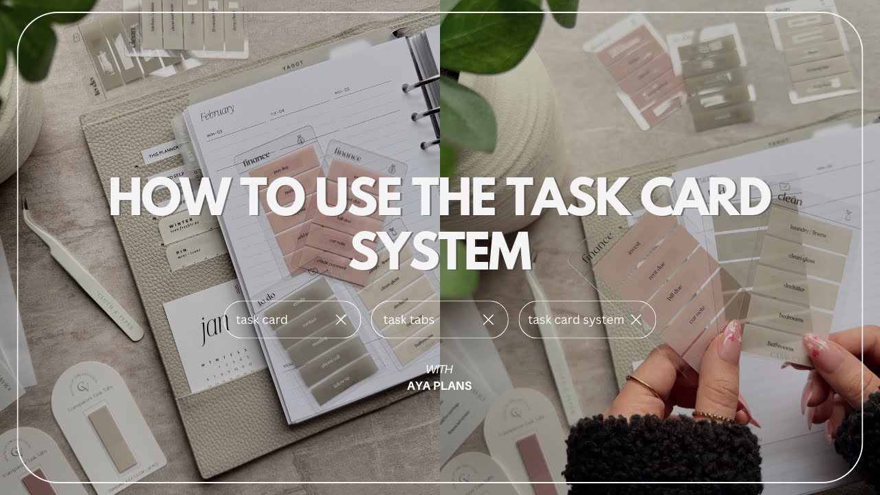 How To Use The Task Card System In Your Planning Routine