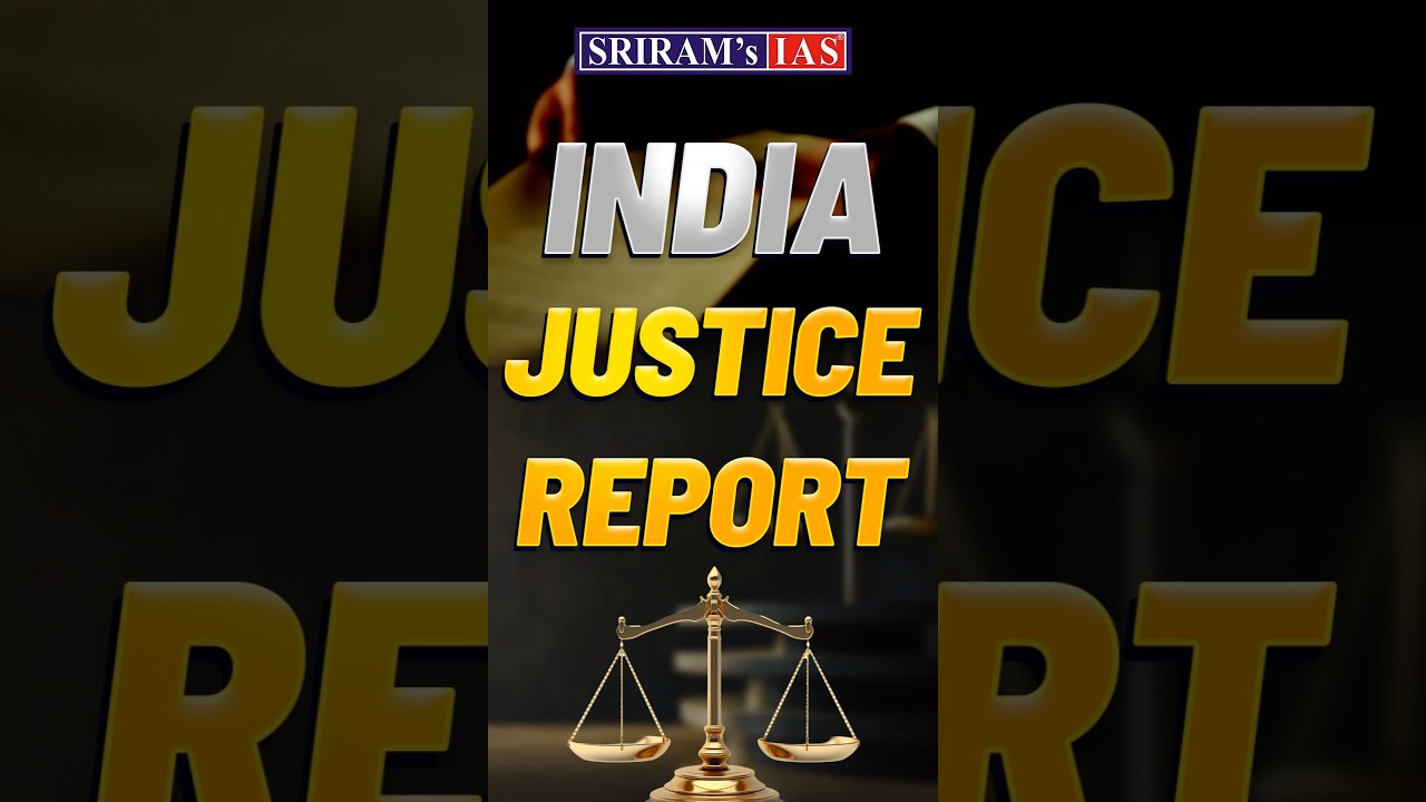 All About India Justice Report 2025 | Rishabh Singh | SRIRAM's IAS #shorts #shortsfeed