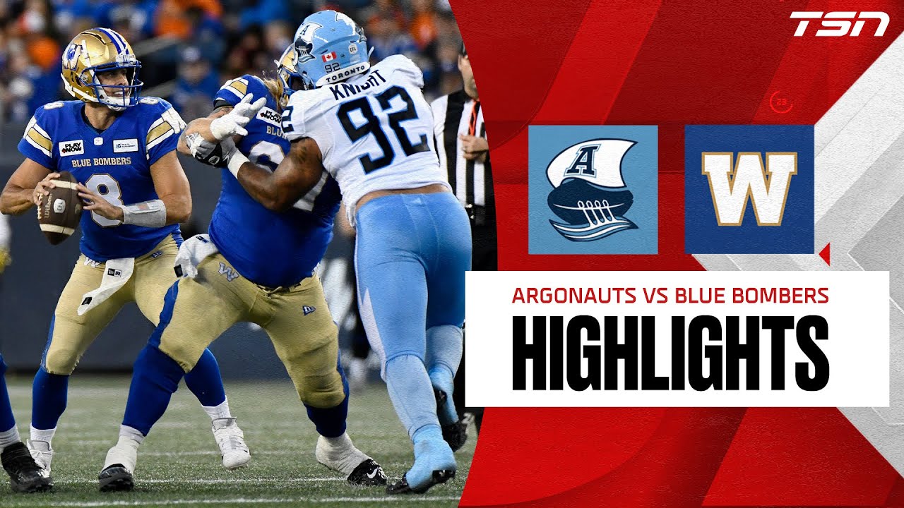 CFL Week 17: Argos vs. Blue Bombers Full Highlights