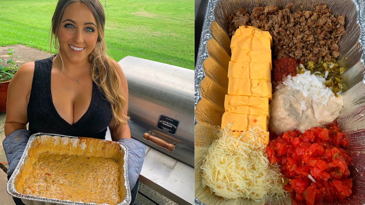 Making Smoked Queso on the Pellet Grill