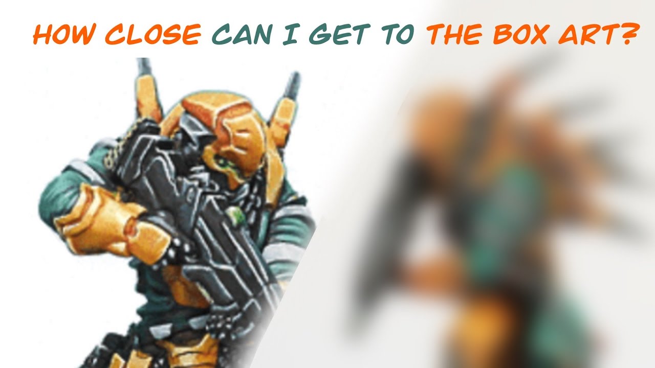Painting like the Corvus Belli Infinity  Box Art | Hsien Warrior | Yu Jing