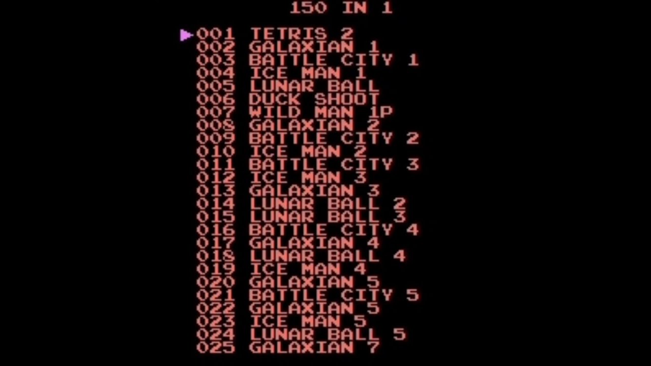 Multi-game 150-in-1