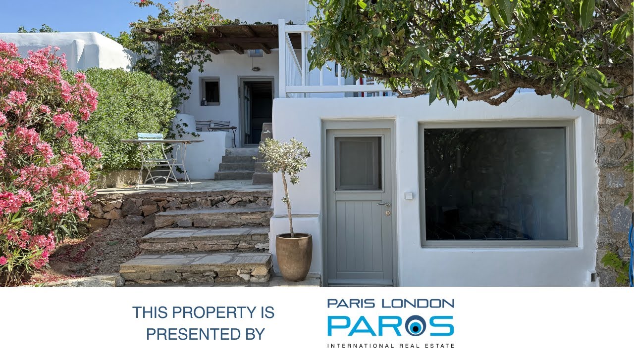 FOR RENT – Charming Cycladic Villa with Pool & Sunset Views | Paros Island | Walk to Beach