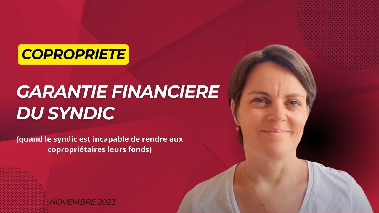 Garantie financière du syndic