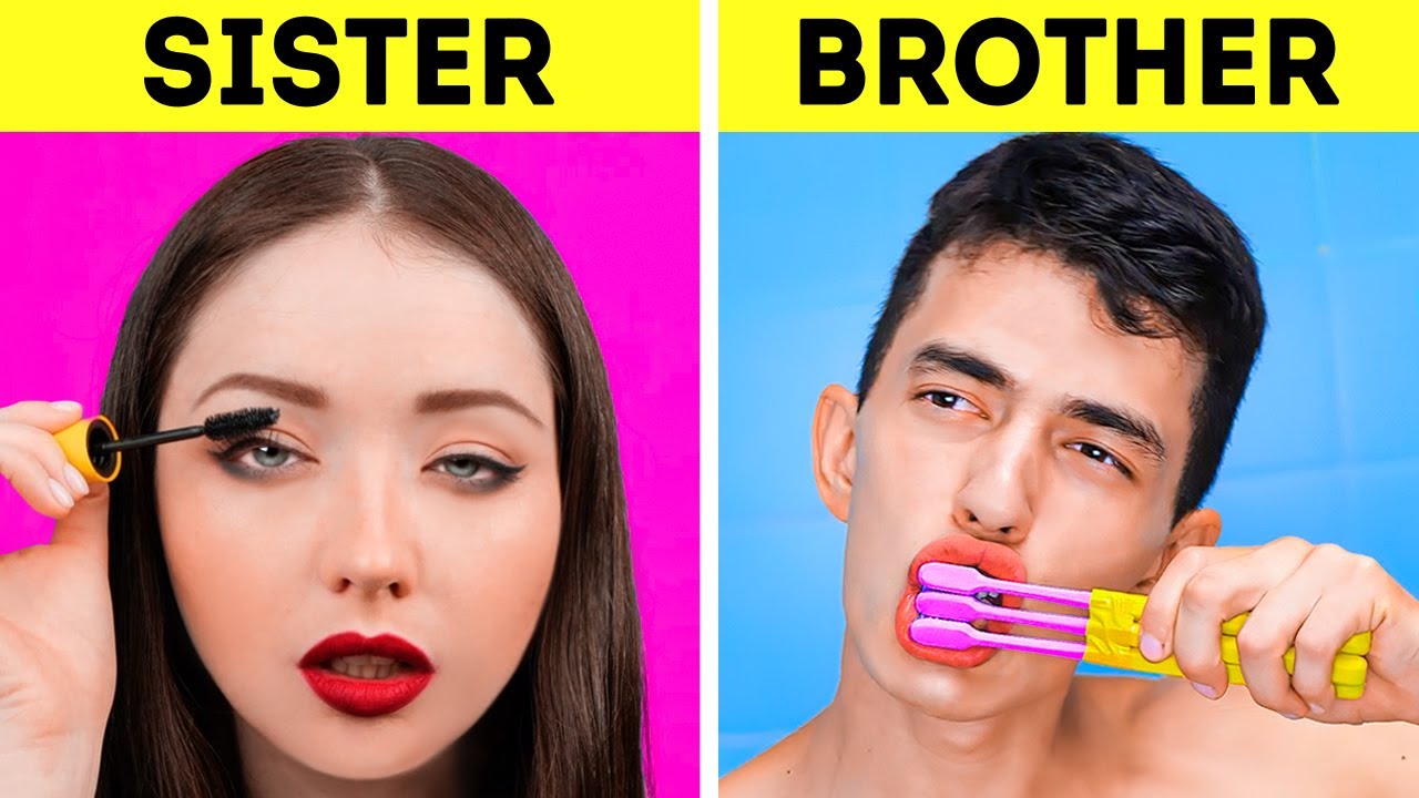 SIS VS. BRO | Funny Differences Between Boys And Girls And Relatable Situations
