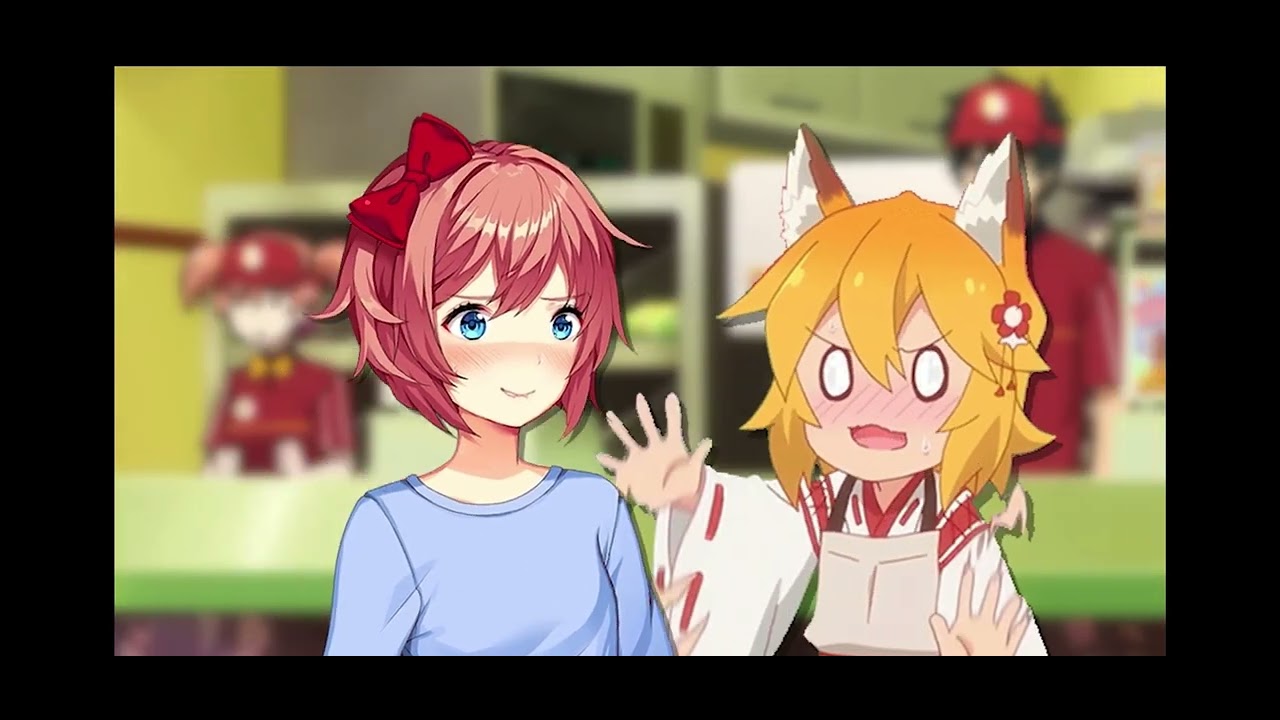 DDLC at McDonald’s!! #idk 