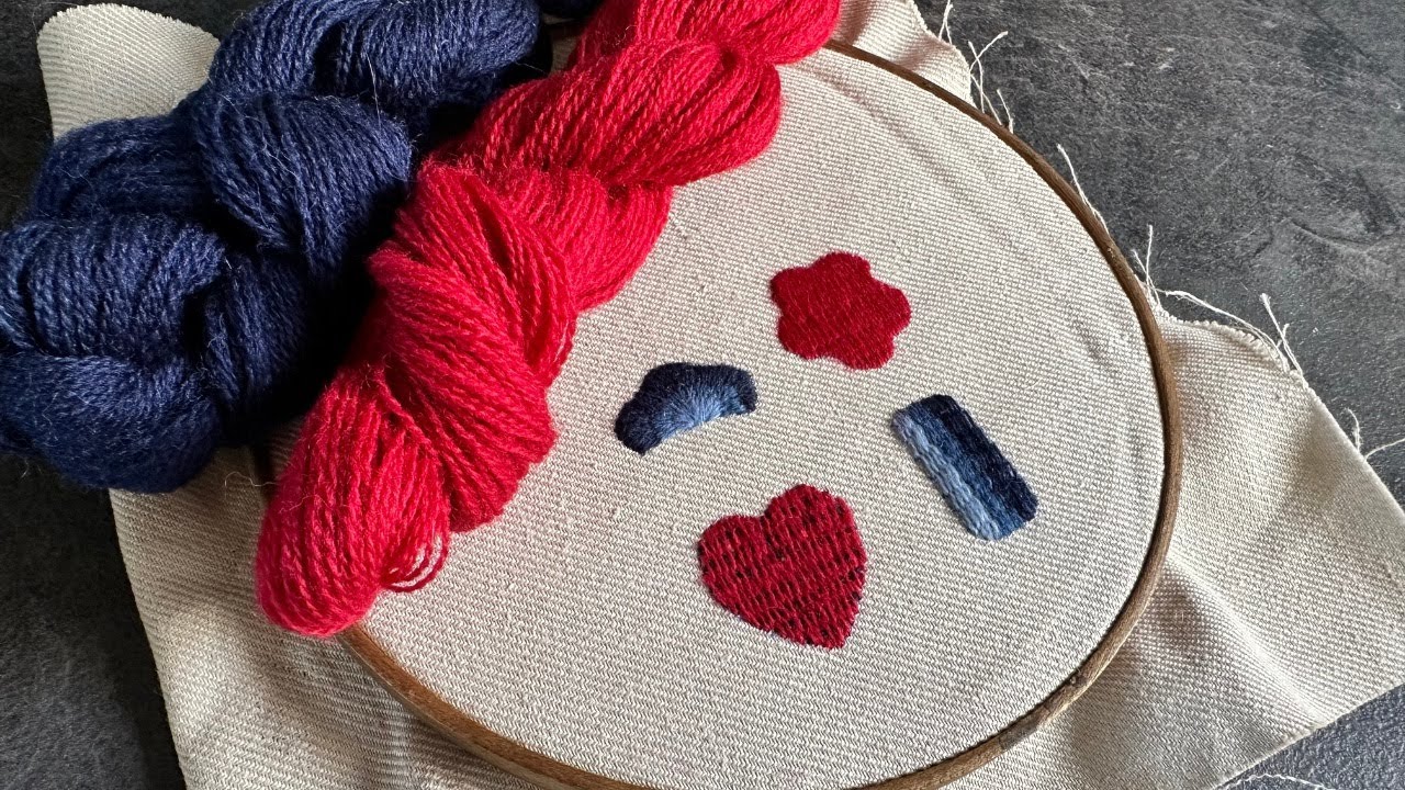 How to Embroider Raised Stem Band, Block Shading, Brick Stitch & Burden Stitch