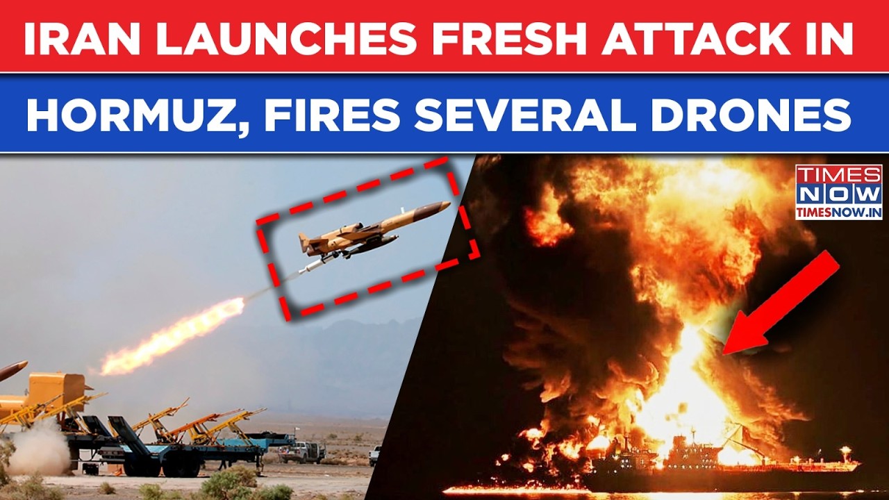 Iran Fires MULTIPLE ATTACK DRONES Targeting Ships In Hormuz, Tensions Explode Amid Talks To End War