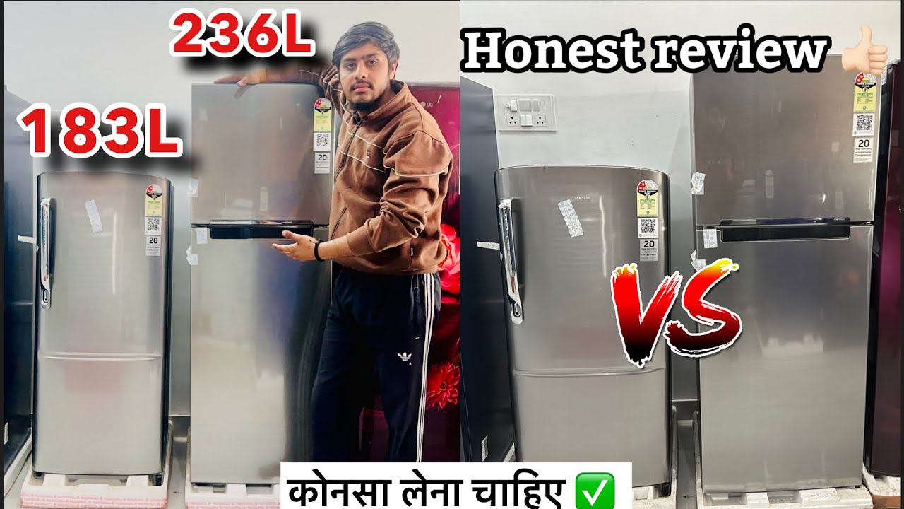 Samsung 236 Liter VS 183 Liter Convertible 3 in 1 Double door Refrigerator 2026 demo & details 