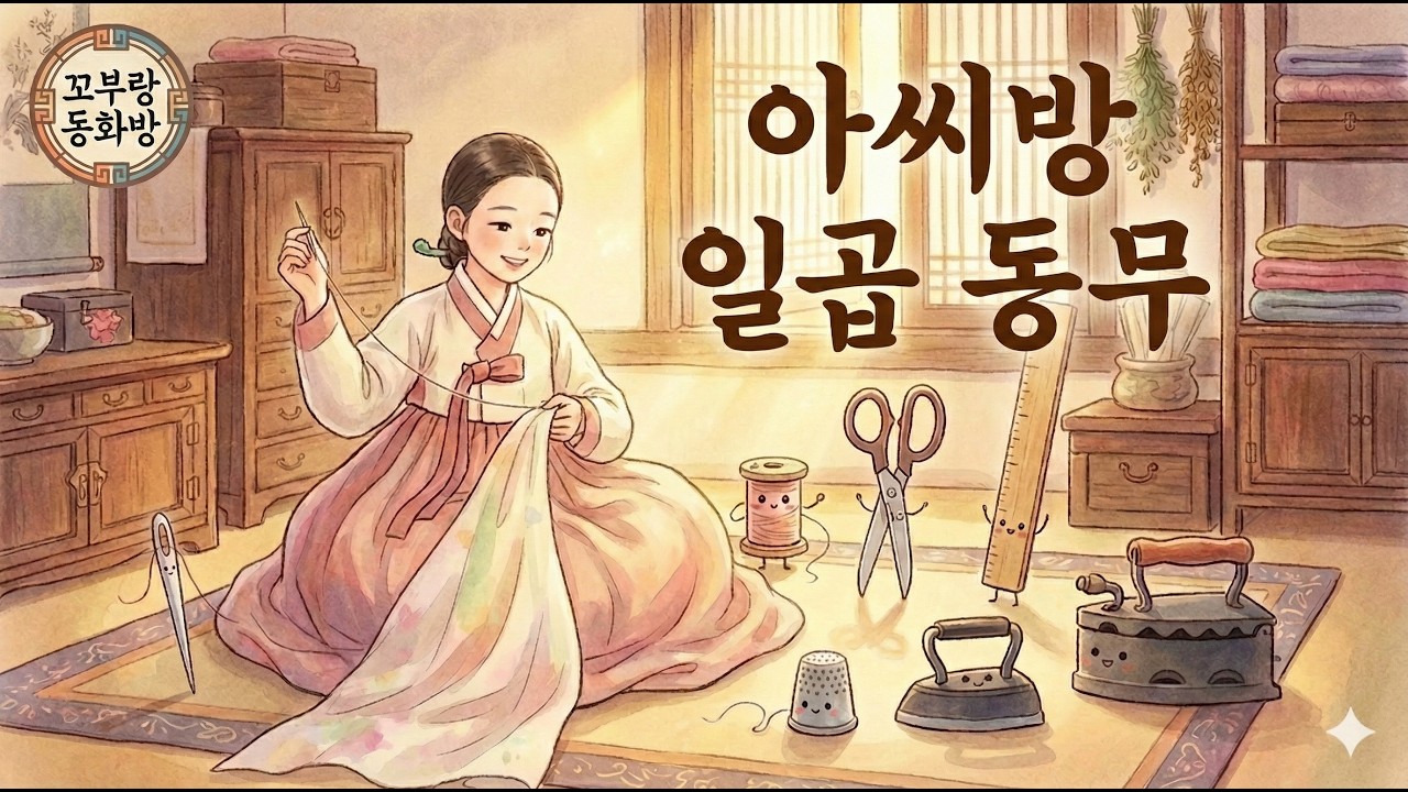 #33 아씨방 일곱 동무 [전래동화] 어른과 아이 모두를 위한 따뜻한 옛날이야기 | 수면동화 🌙