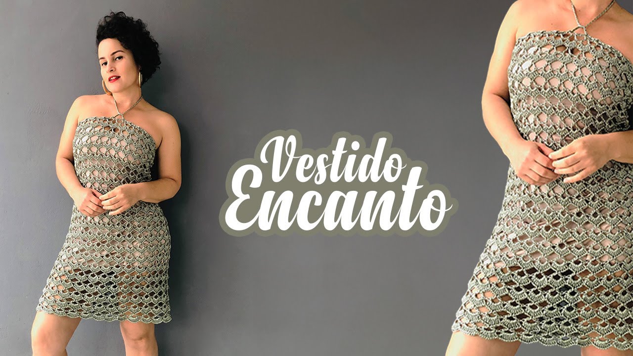 Vestido Encanto em Crochê