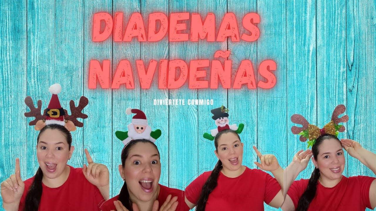 ☃️🔥 SÚPER FÁCIL DIADEMAS NAVIDEÑAS 🌲 PASO A PASO 🔥☃️