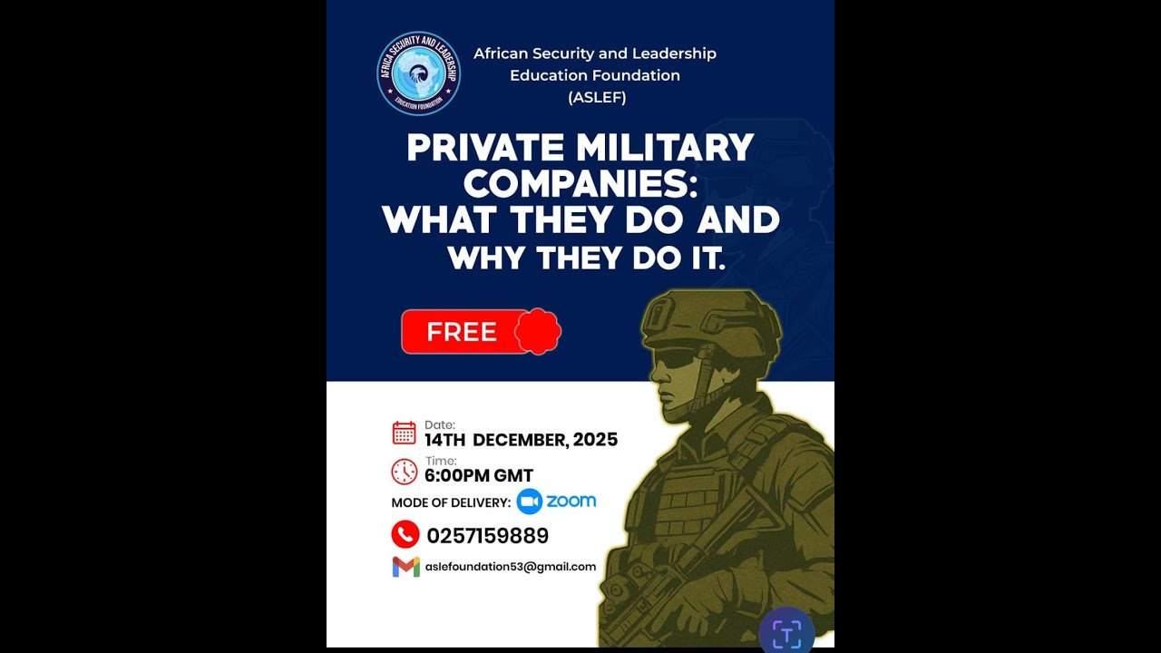 Private Military Companies  What they do and why they do it