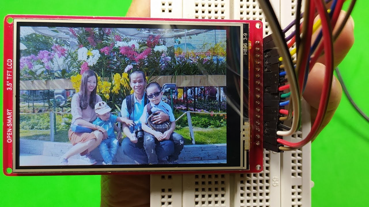 How to draw image with TFT  LCD screen 8 bit | Hướng dẫn hiển thị hình với TFT LCD 3.5 inch