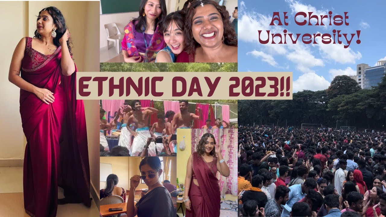 ETHNIC DAY 2023🌸| Pani paali guys!😐| Ithrem Flop undayittundavila!| Christ University| NEHA MATHEW