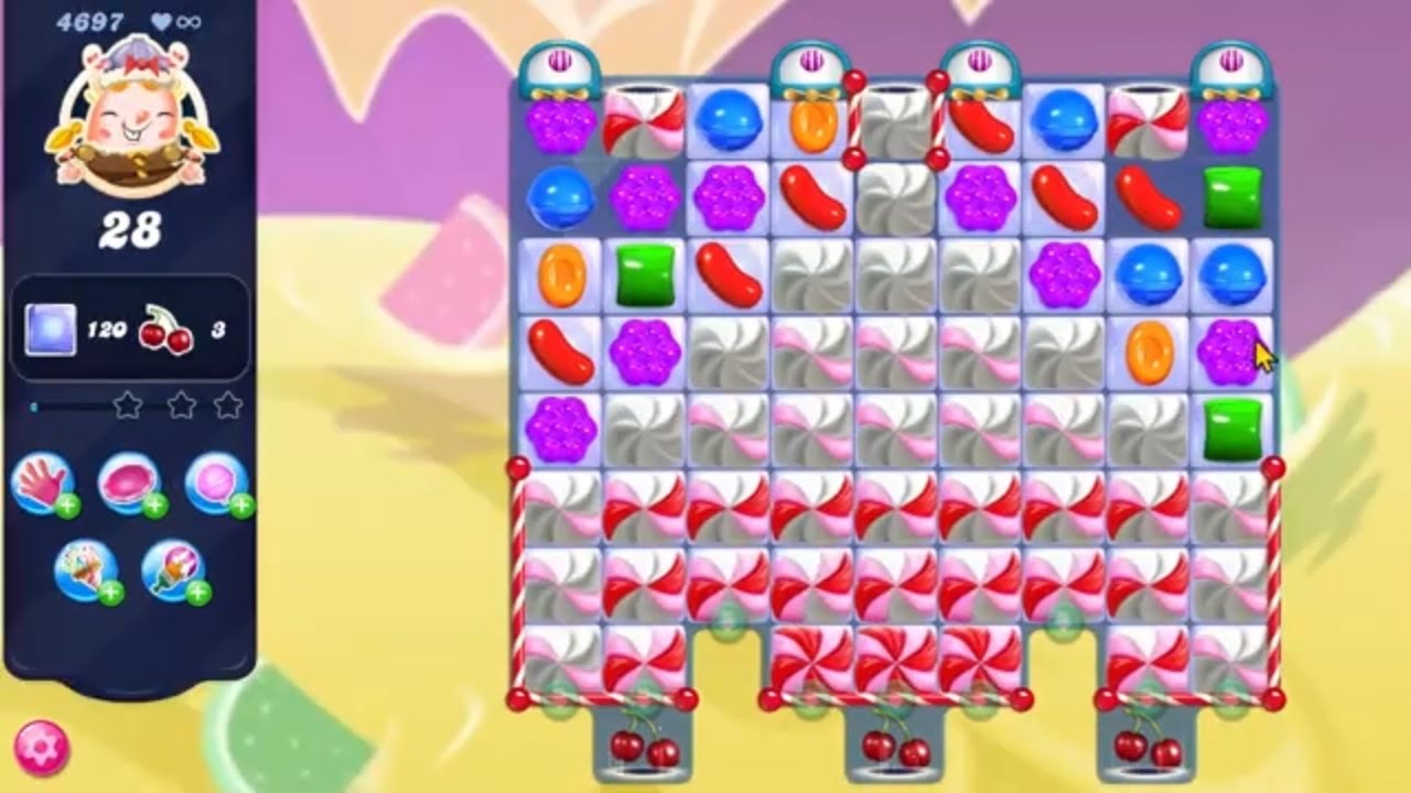 Candy Crush Saga LEVEL 4697 NO BOOSTERS (new version)🔄✅