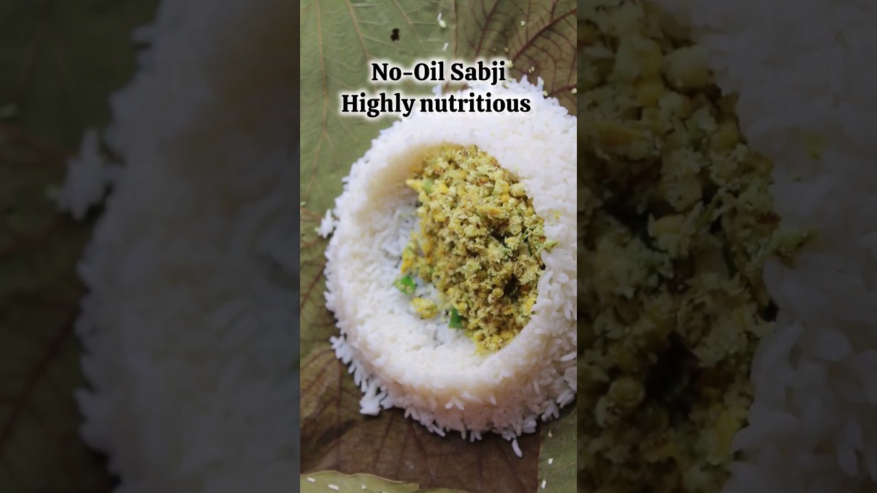No-Oil Sabji Recipe/Highly Nutritious Drumstick Flower Recipe/Ayurvedic Diet Recipes in hindi#shorts