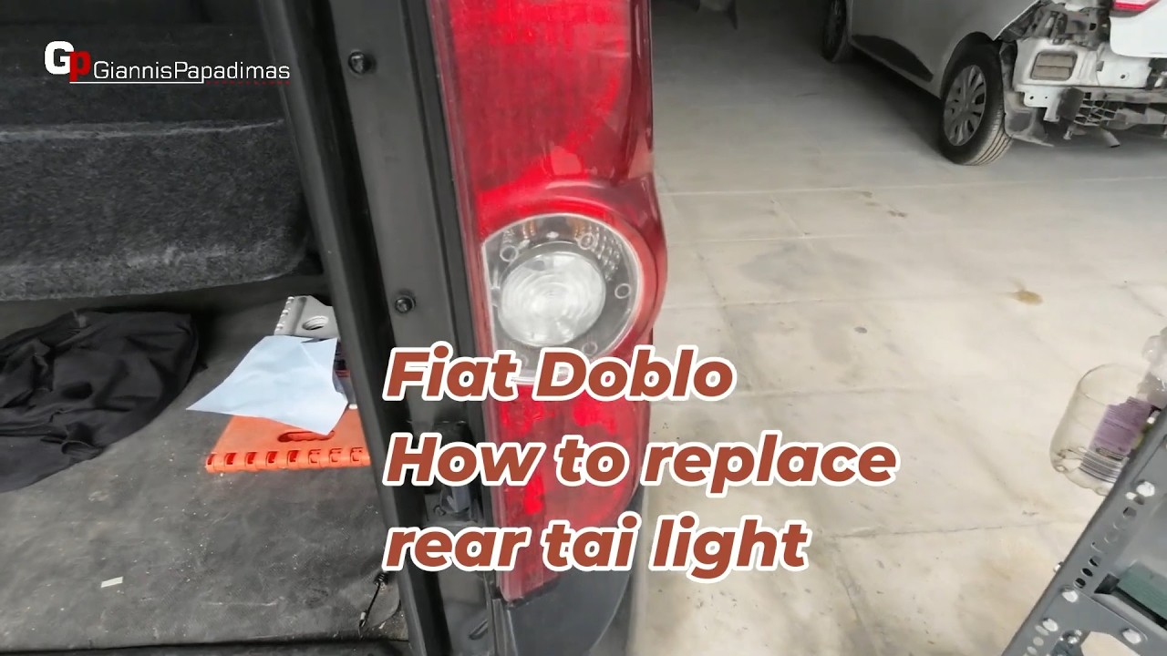 Fiat Doblo  How to replace rear tai light