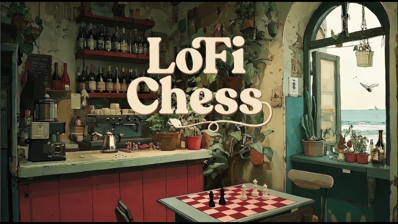 Chess Cafe : LoFi Radio & Grand Master Games (Carlsen, Tal, Morphy, Capablanca) - 8 #chess #lofi