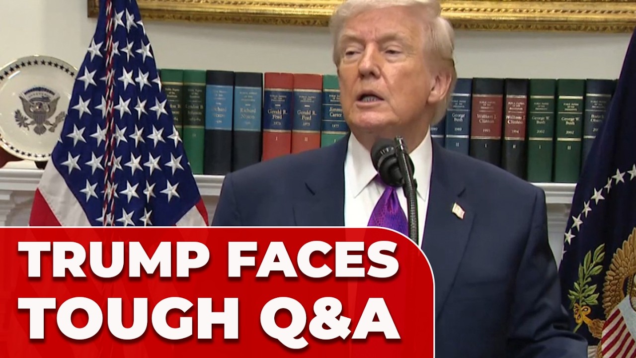 Trump CLASHES with press in HEATED Q&A over Epstein Island, Obama Racist Video, Elections...