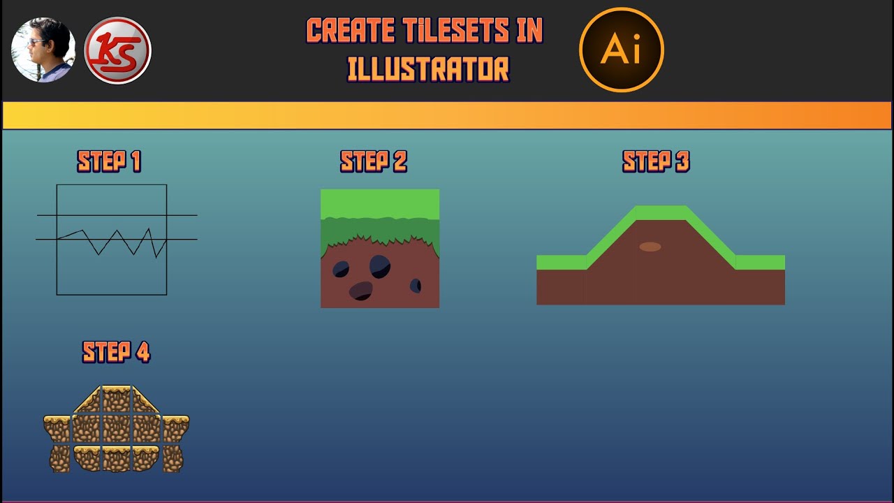 Create Game Tile-Set in Adobe Illustrator Easy Way