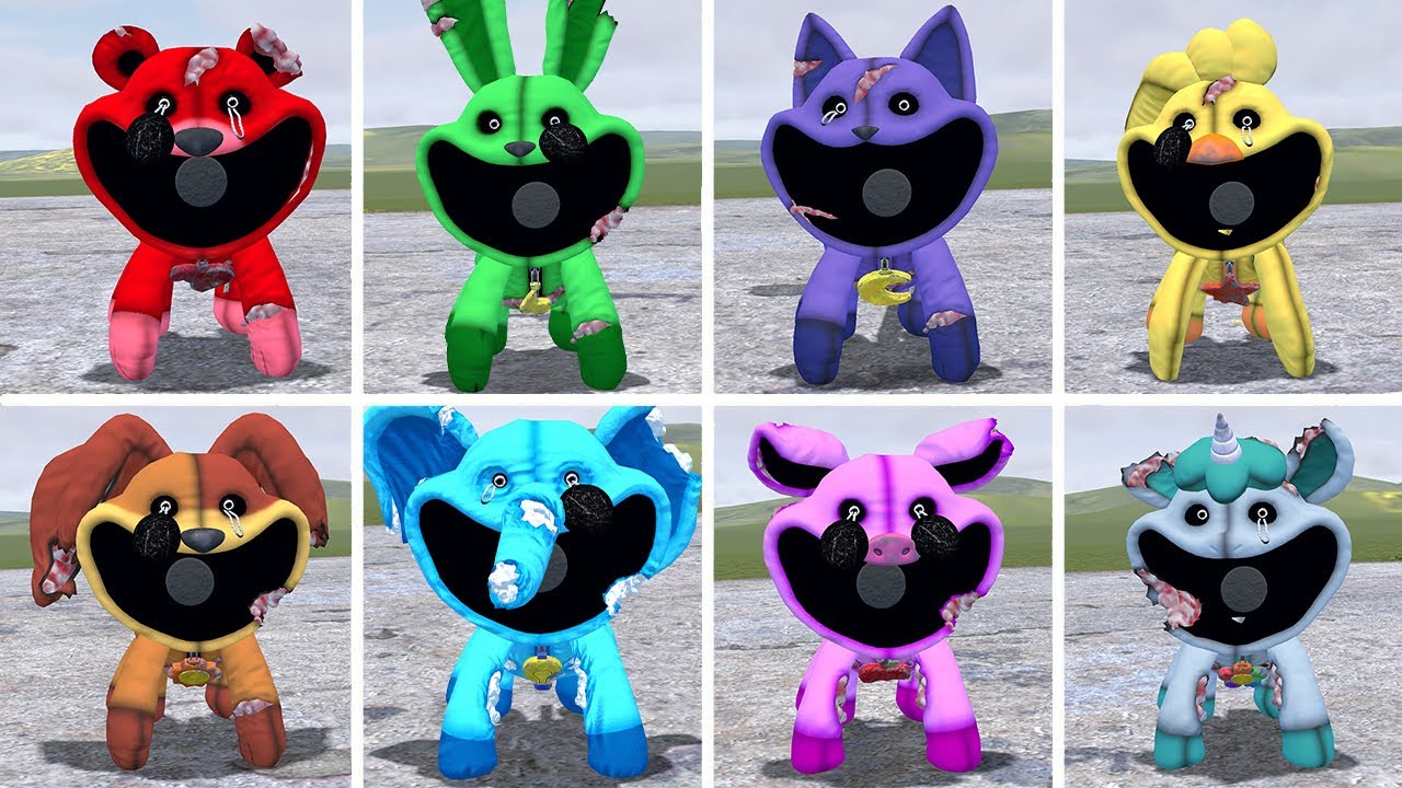 NEW ALL MINI SMILING CRITTERS PLUSHIE MONSTERS POPPY PLAYTIME CHAPTER 3 In Garry's Mod! (CatNap etc)