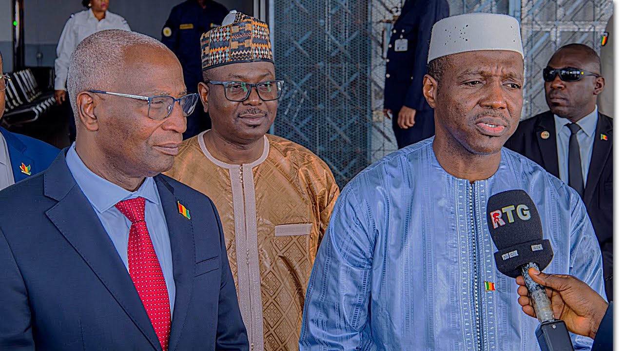 le Premier ministre malien Abdoulaye Maiga en séjour en Guinée | point de presse 