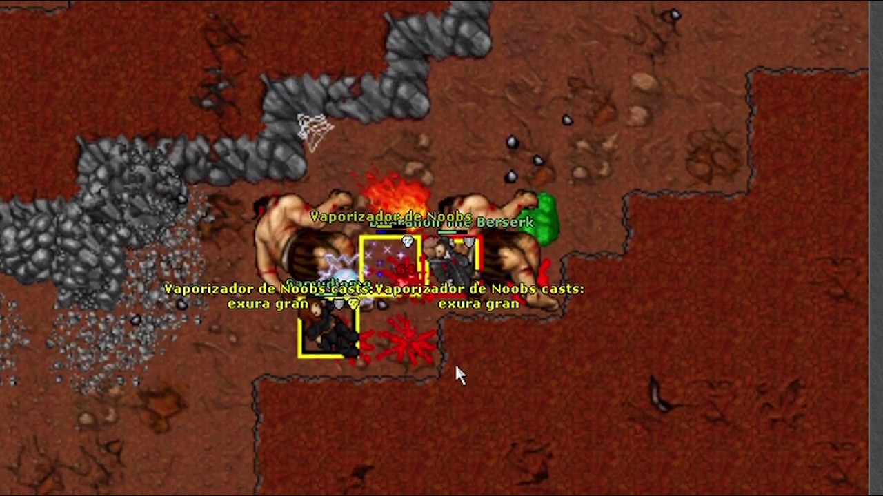 Paladin lvl 25 vs Knight lvl 26 (dead) and Sorcerer lvl 33 - PK