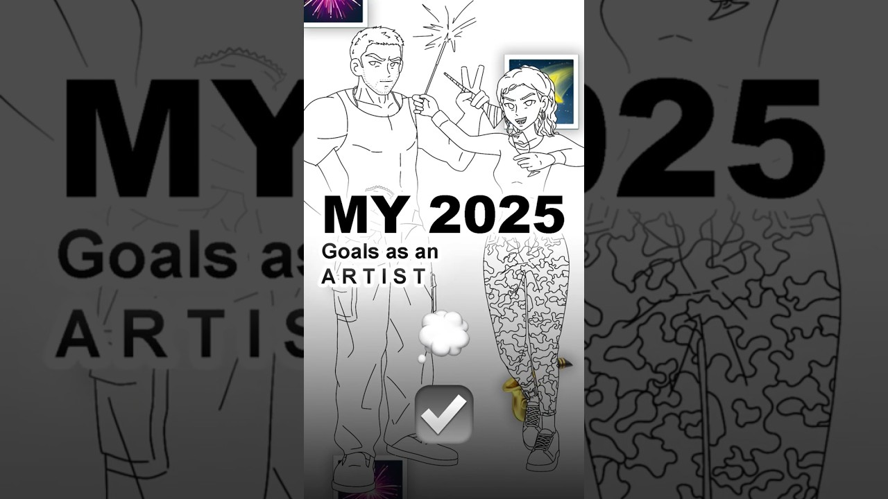 My 2025 Goals as an Artist! 🗿🤌🎨 #artmeme #art #drawing