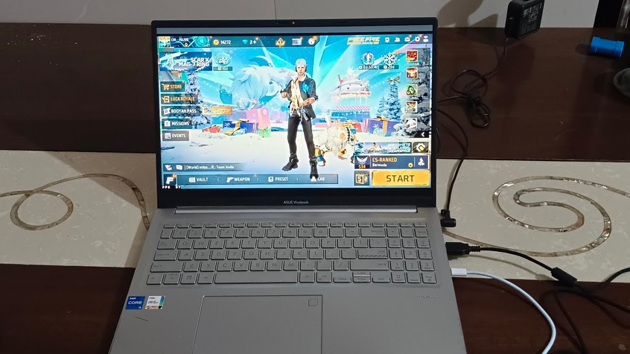 90+ plus fps in Free Fire in Ultra settings without graphics card Handcame gameplay #freefire 