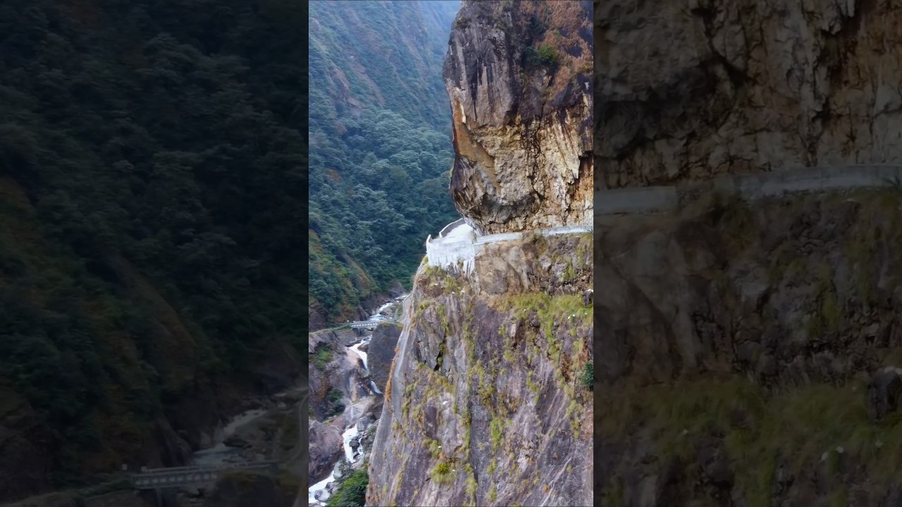 Dangerous Road Manang road  #travel #nature #nepal #mountains #manang