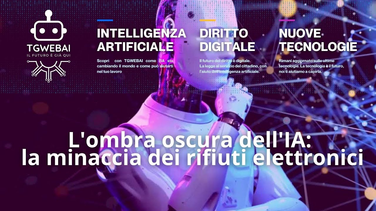 L'ombra oscura dell'IA la minaccia dei rifiuti elettronici #ia #ai #intelligenzaartificiale #rifiuti