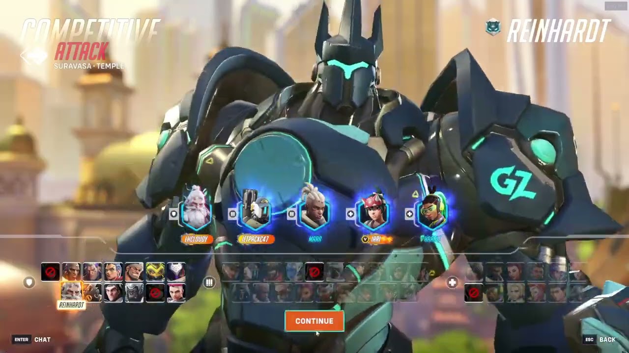 #1 Reinhardt - LHCLOUDY REINHARDT OVERWATCH 2 SEASON 17 GAMEPLAY
