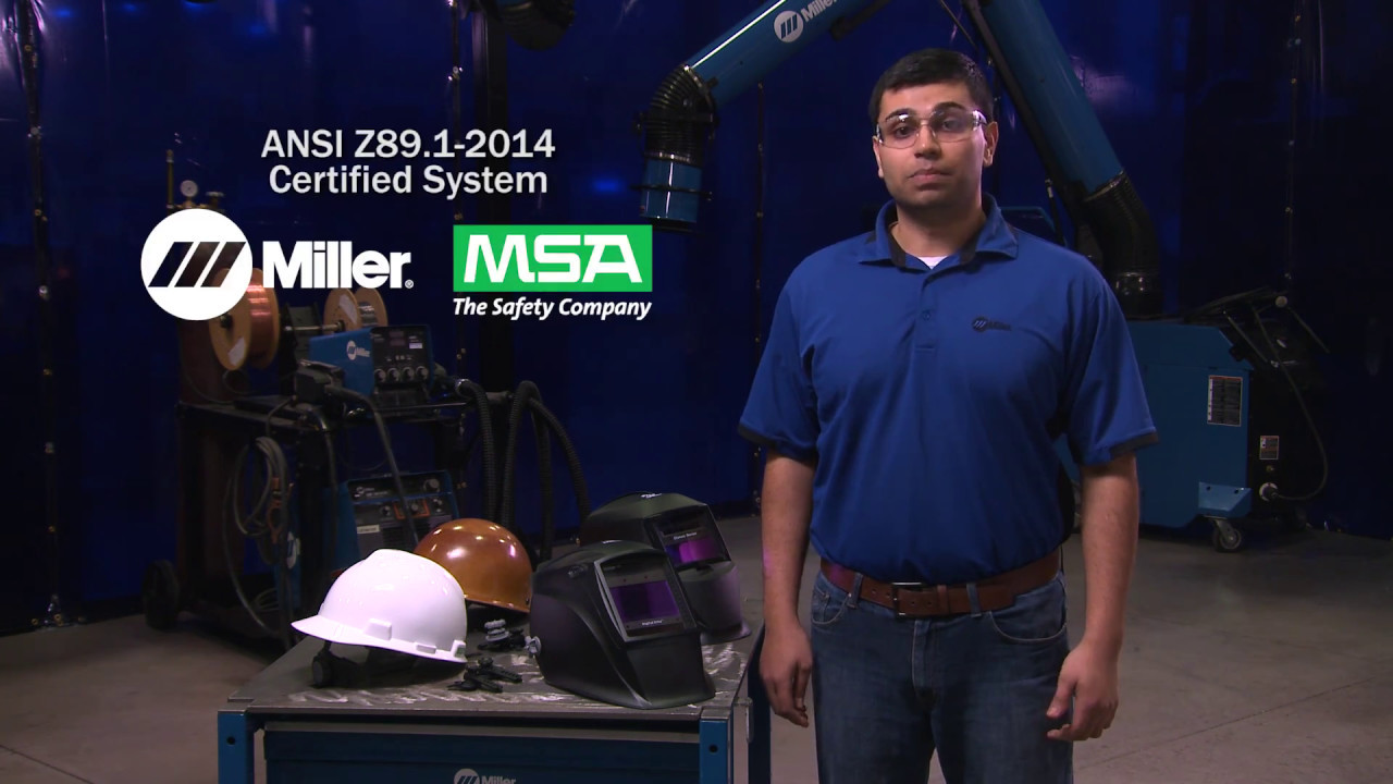Miller Welding Helmets plus MSA Hard Hat Certified Systems