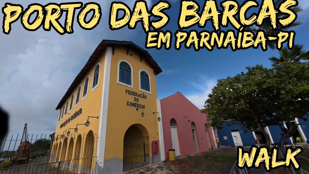 PORTO DAS BARCAS EM PARNAÍBA PIAUÍ BRAZIL - ASMR NA RUA BINAURAL WALK TOUR [4K/60fps]