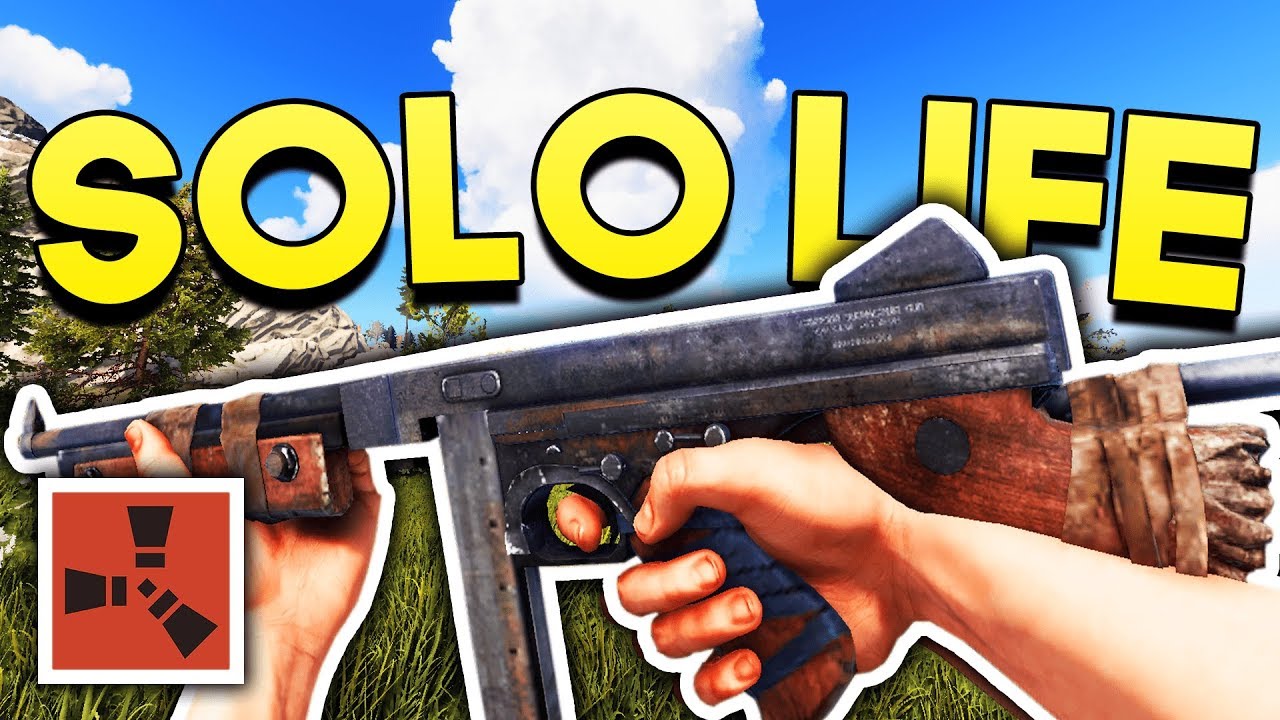 THOMPSON ON DAY ONE! - Rust SOLO Gameplay #1