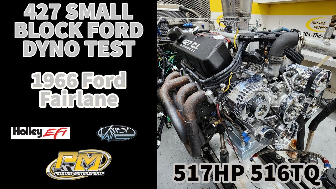517HP 427 Stroker Ford Engine Build Dyno Test for Eric's '66 Fairlane at Prestige Motorsports