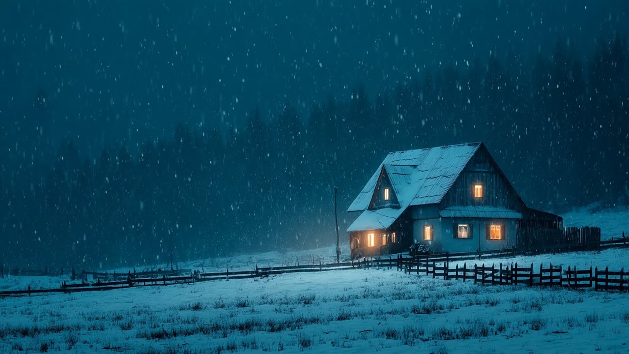 Howling Wind & Blowing Snow | Sounds for Sleep, Study & Relaxation | Relaxing Winter Ambience