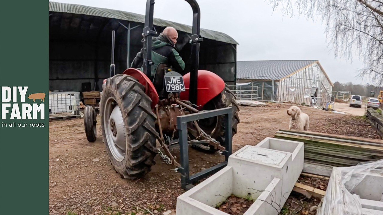 WINTER JOBS ON THE FARM - New troughs and leaky tyres!