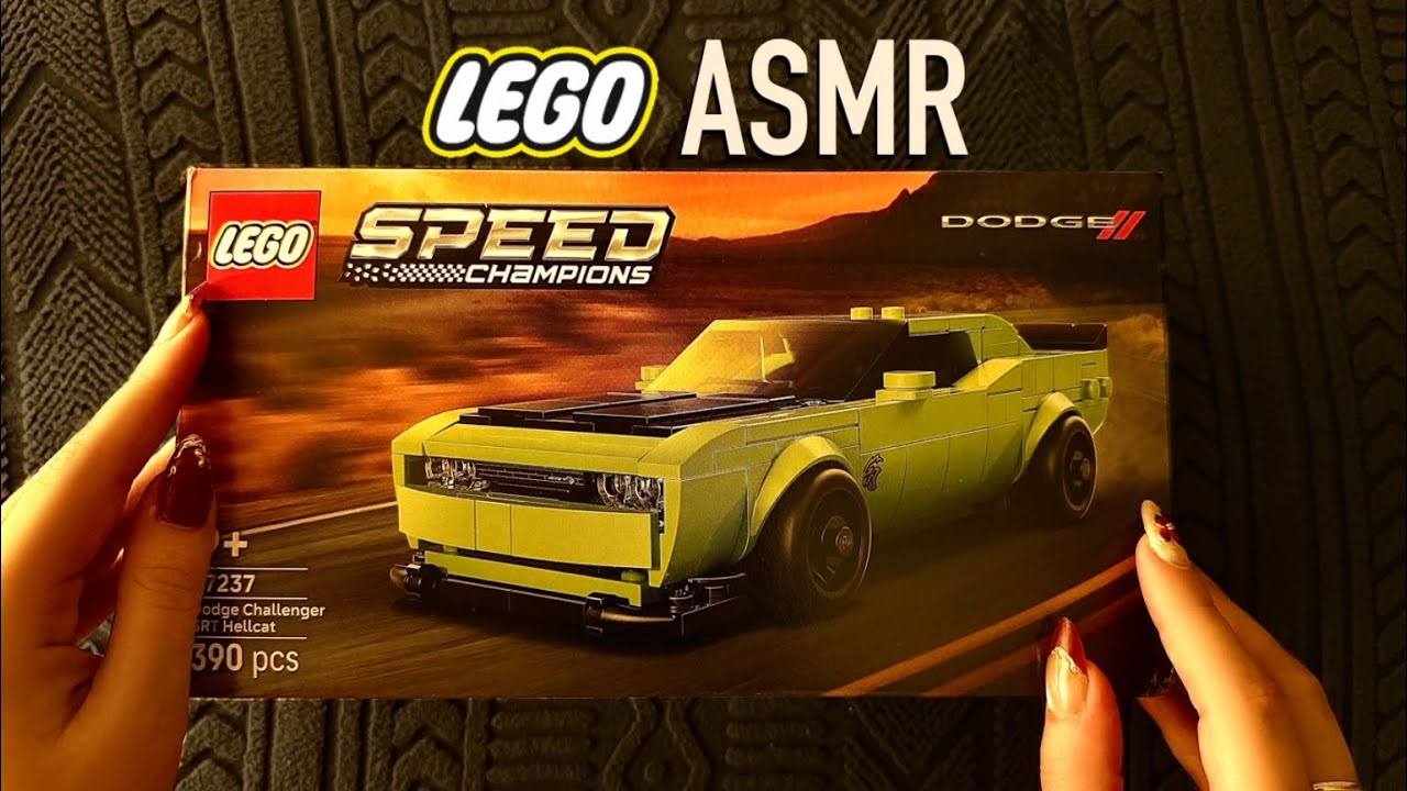 😴 LEGO ASMR - 🧱Let's Build the Dodge Challenger SRT Hellcat LEGO - Clicky Whispers