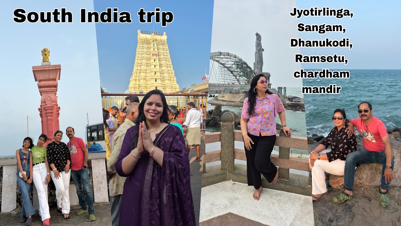 South India Road Trip Part 2 | Kanyakumari to Rameshwaram | Sangam, Dhanushkodi & Jyotirling Darshan
